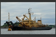 A vessel recovering a navigation mark - restricted in her ability to manoeuvre