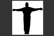 Diagram:  A silhouette of a person with arms outstretched to the side