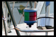 Combined sidelights (on a small sailing vessel)