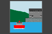 Diagram of a vessel approaching a bend where the view is obscured