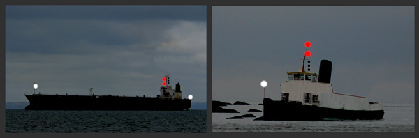 Two vessels aground - smaller is under 50m