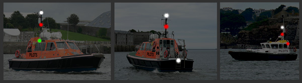 Vessel engaged in pilotage duties underway