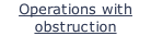 Operations with obstruction