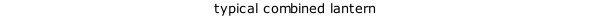 typical combined lantern