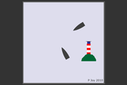 Diagram of vessels manoeuvring in sight of each other