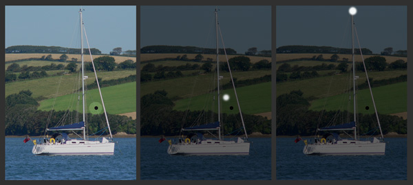 A vessel under 50m in length at anchor