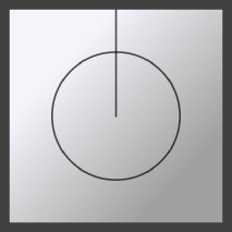 Head-up radar display with heading and range marker