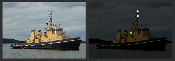 Vessel under 50m engaged in towing - length of tow not more than 200m