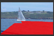 Sailing vessel showing area obscured by sails