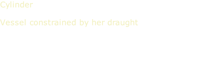 Cylinder  Vessel constrained by her draught