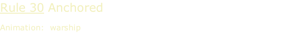 Rule 30 Anchored  Animation:  warship